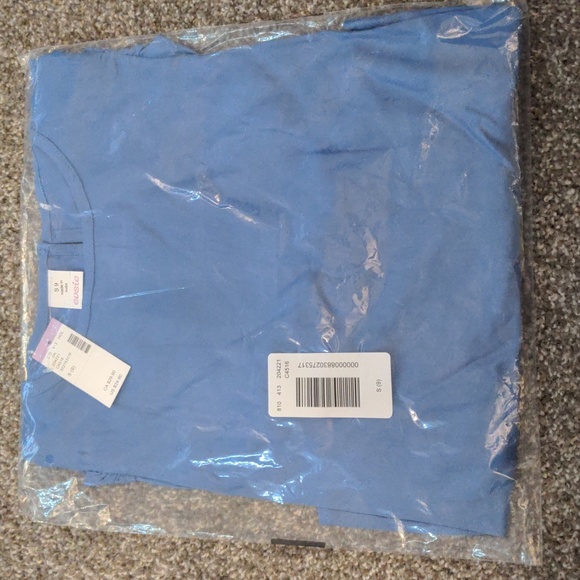 NWT Girls Ruffle Sleeve Peasant Blouse Size S (9) Color Blue Icicle - Picture 6 of 6